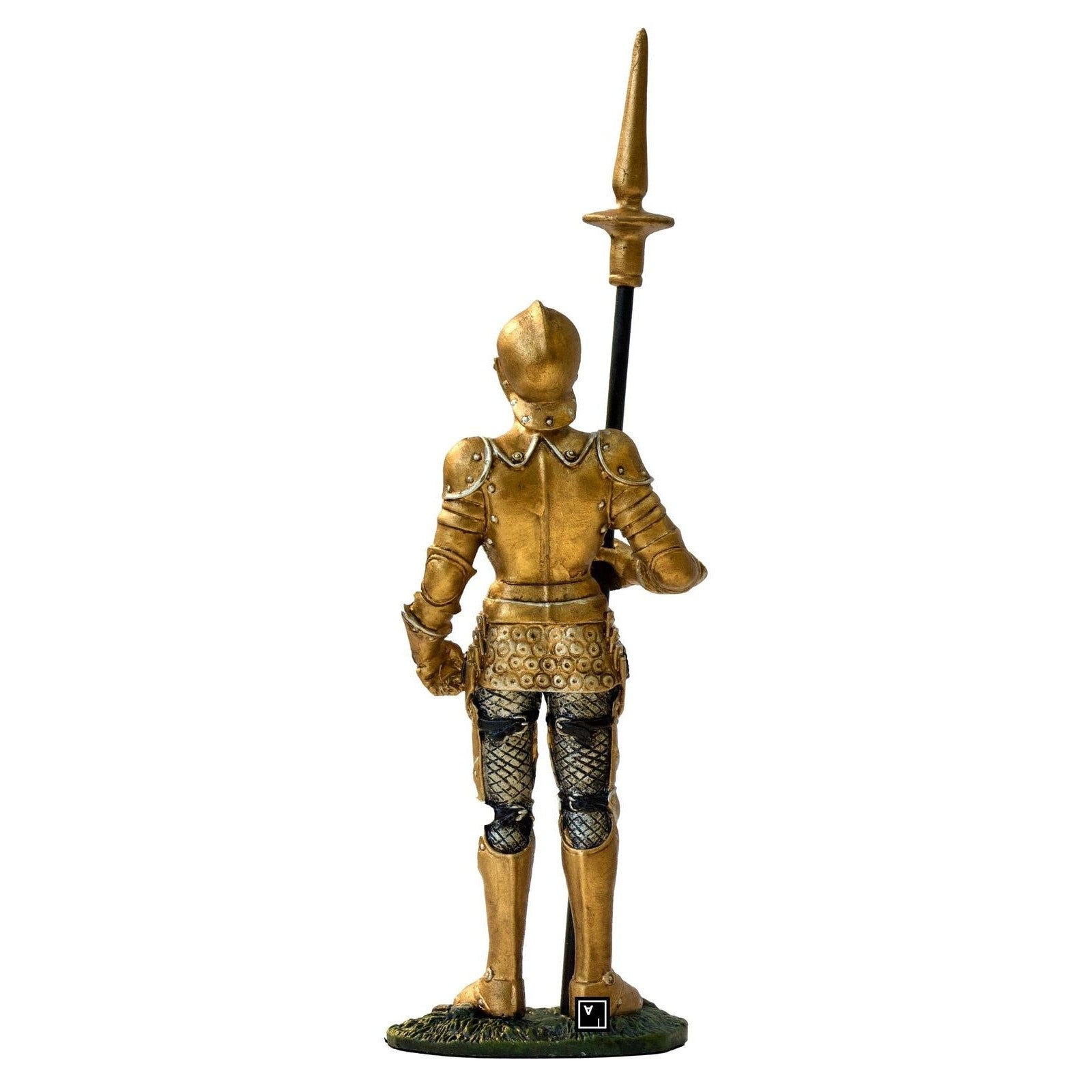 Solid Pewter Medieval Statue. Pewter Military Solider Figurine