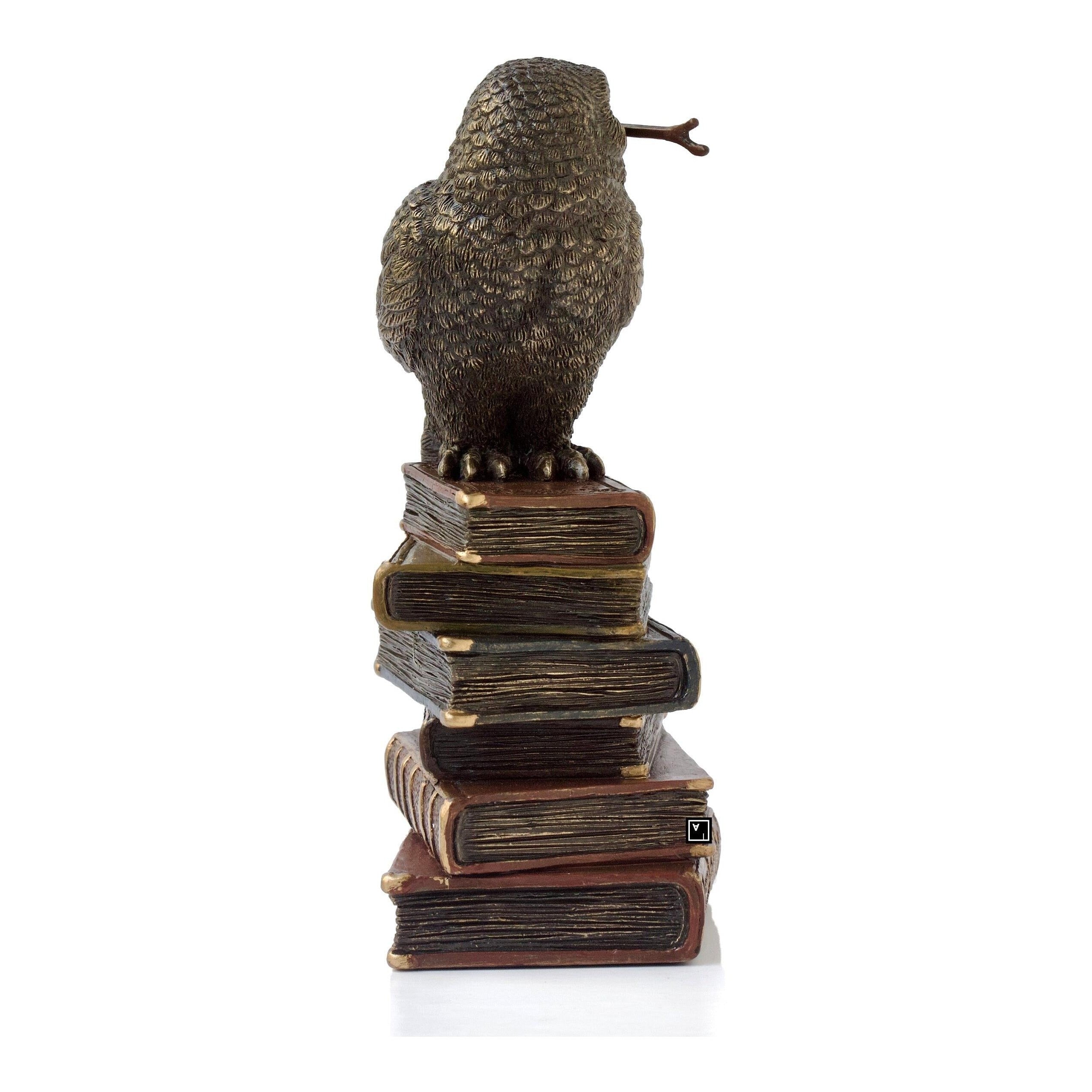 Spellcraft Witches Familiar Owl on Book | Animal Sculptures