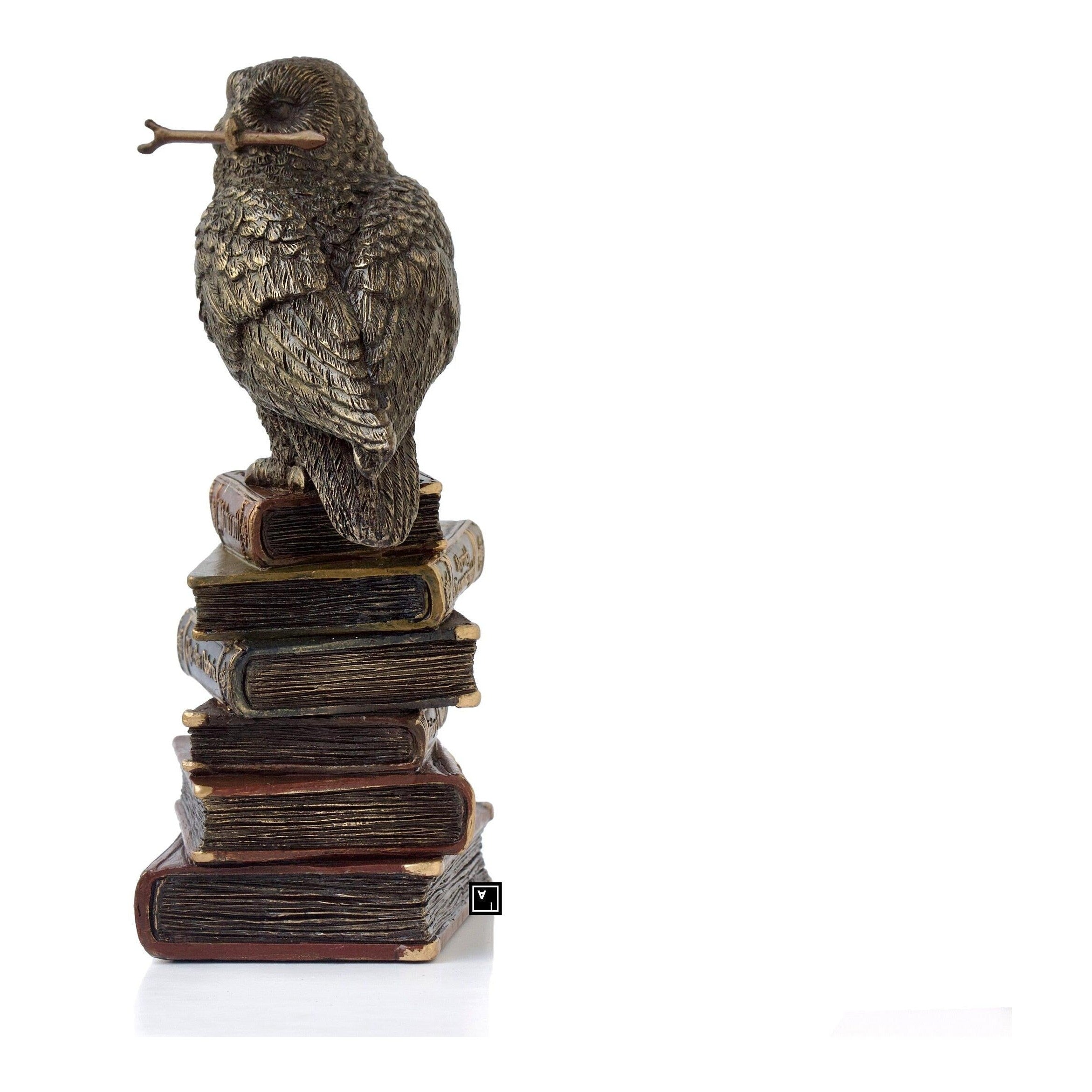 Spellcraft Witches Familiar Owl on Book | Animal Sculptures