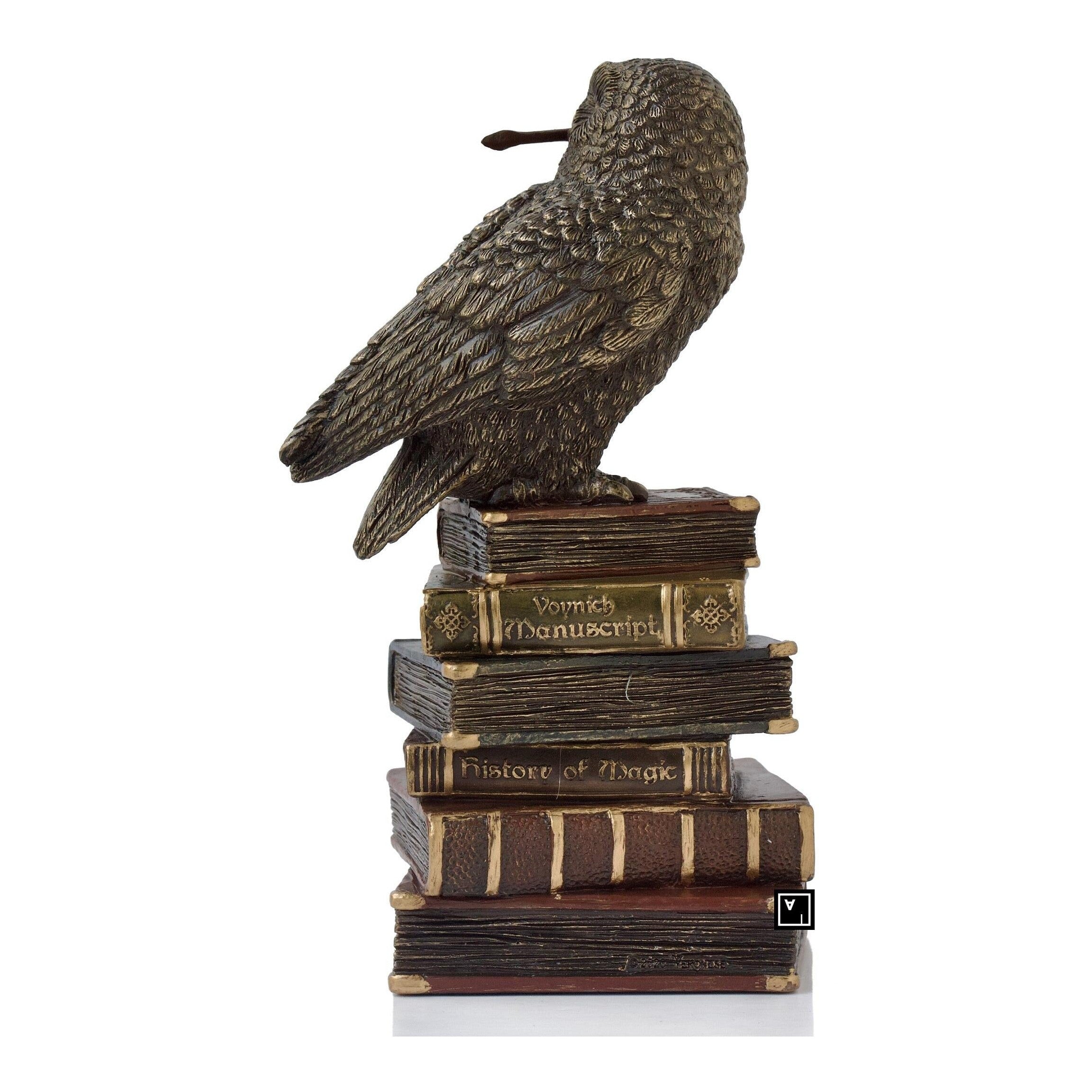 Spellcraft Witches Familiar Owl on Book | Animal Sculptures