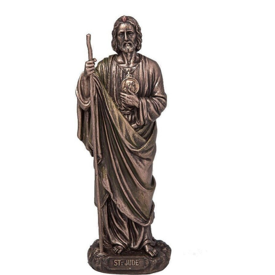 St.Jude Bronzed Statue Figurine.Jude the Apostle Statue Figurine