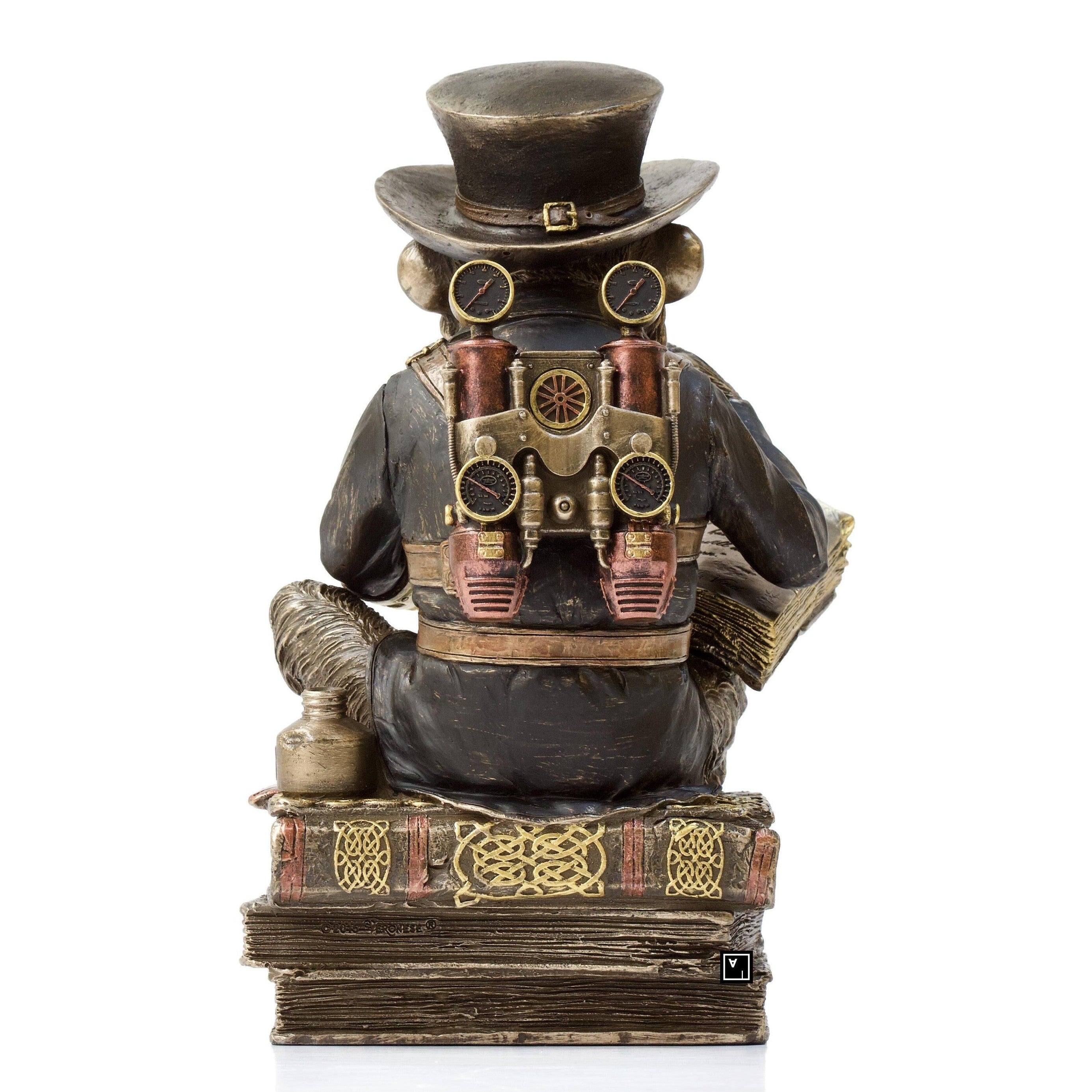 Steampunk Chimpanzee Professor | Animal Sculptures | Home Decor
