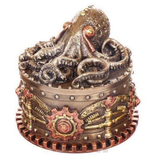 Steampunk Octopus trinkex Box .Octopus Jewelry Box.Boxtopus