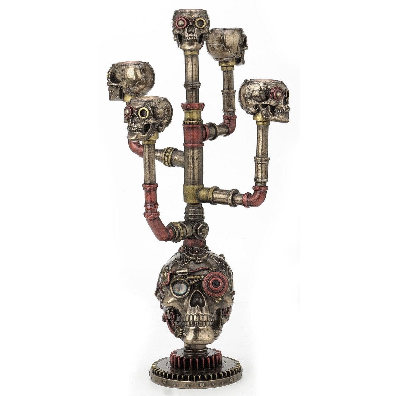 Steampunk Skull Candle holder | Lighting | Home Decor | Handcrafted