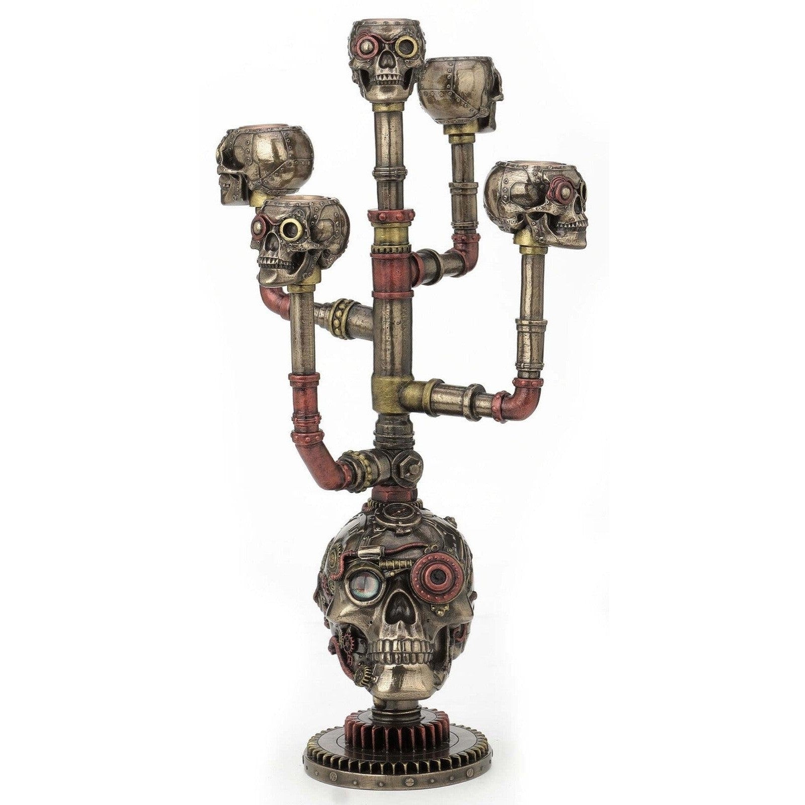 Steampunk Skull Candle holder | Lighting | Home Decor | Handcrafted