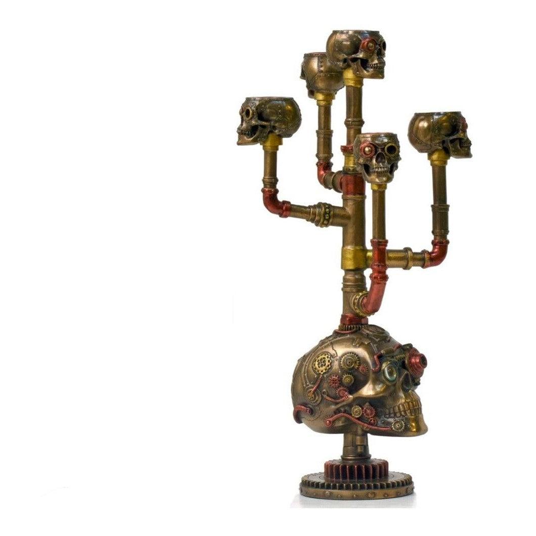 Steampunk Skull Candle holder | Lighting | Home Decor | Handcrafted