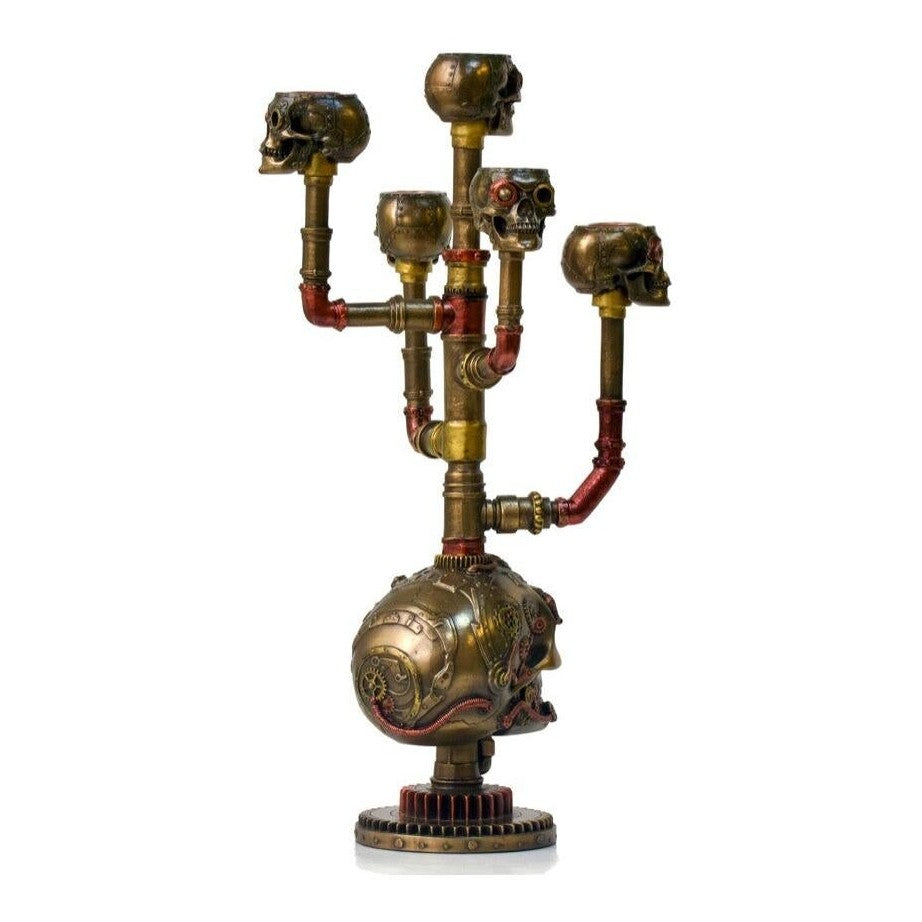 Steampunk Skull Candle holder | Lighting | Home Decor | Handcrafted