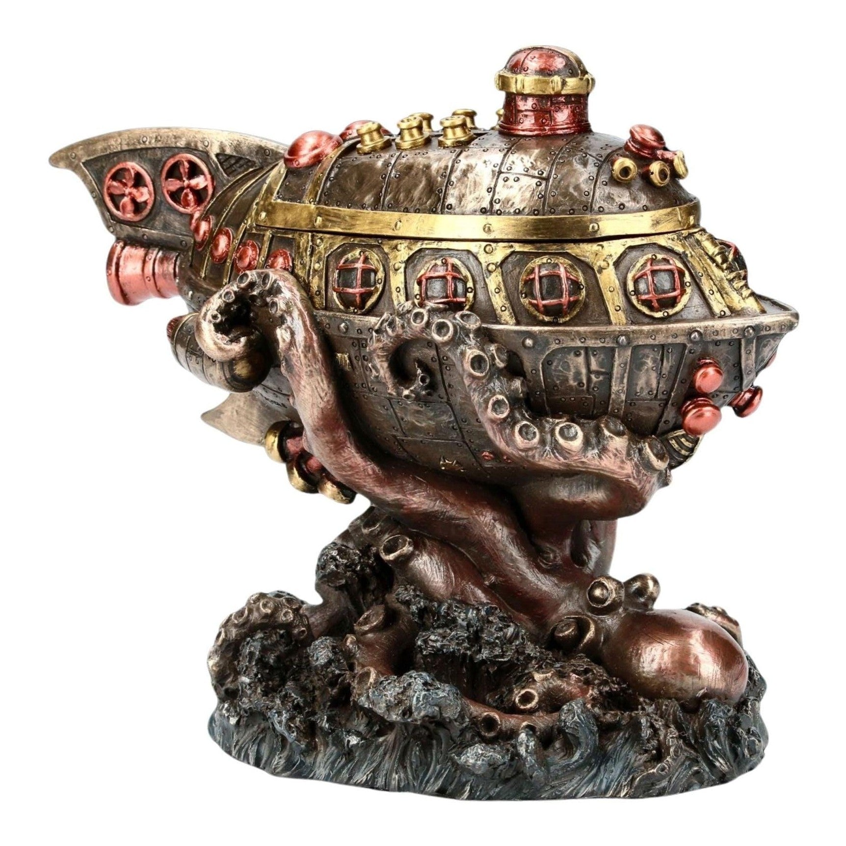 Submarine vs Octopus Trinket Box | Desk & Curio Accessories