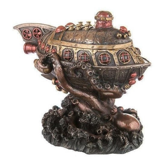 Submarine vs Octopus Trinket Box | Desk & Curio Accessories
