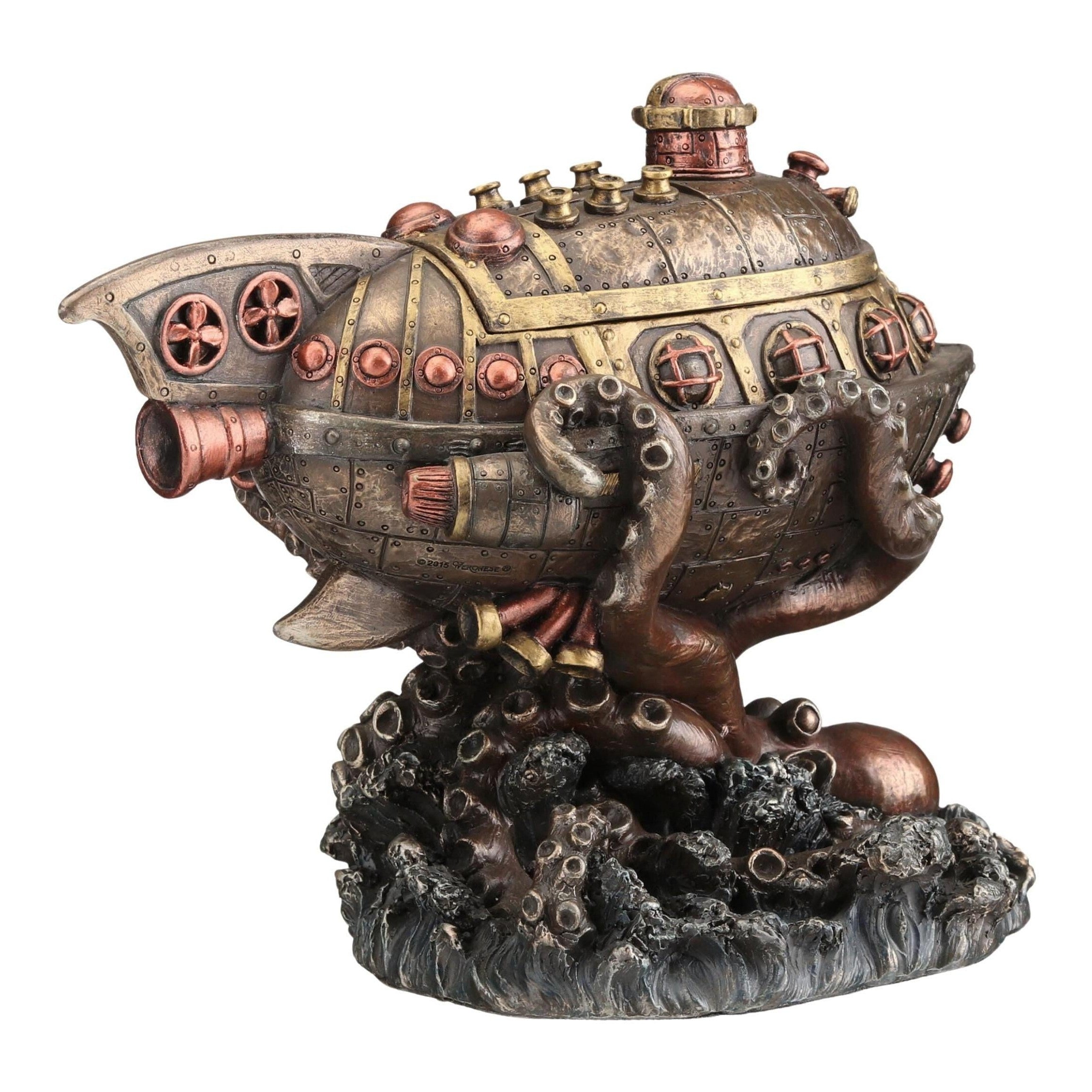 Submarine vs Octopus Trinket Box | Desk & Curio Accessories