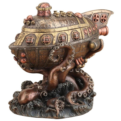 Submarine vs Octopus Trinket Box | Desk & Curio Accessories