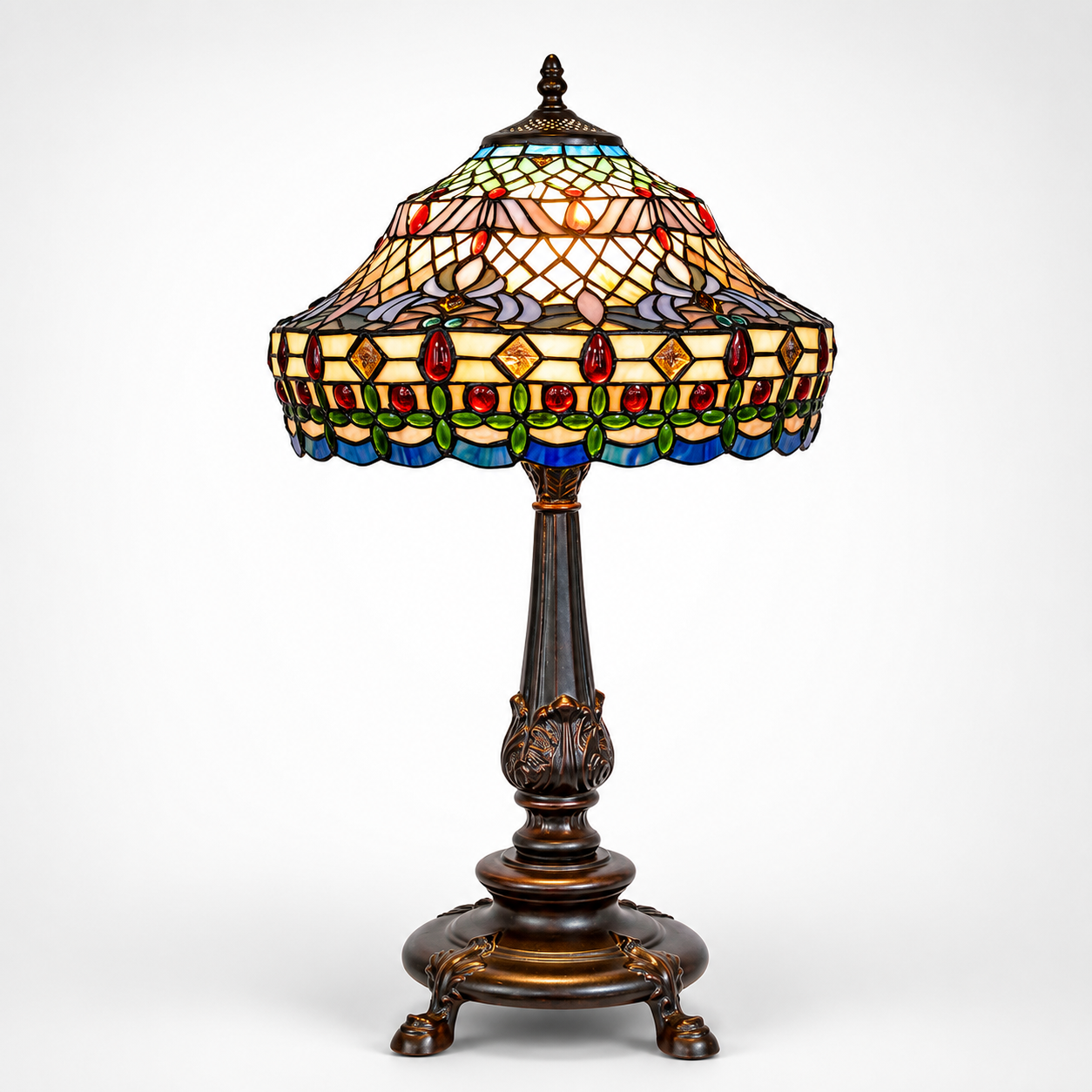 Tiffany Style Table Lamp – Geometric