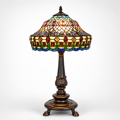 Tiffany Style Table Lamp – Geometric