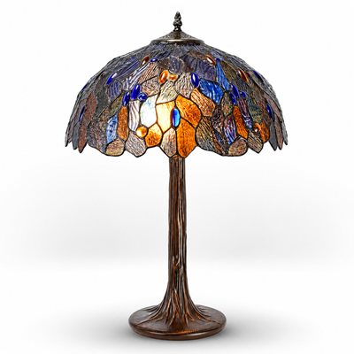 Tiffany Style Table Lamp | Handcrafted Decor | Unique Home Accent