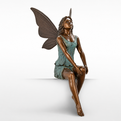 Resting Fairy | Handcrafted Bronze Decor | Unique Home Accent