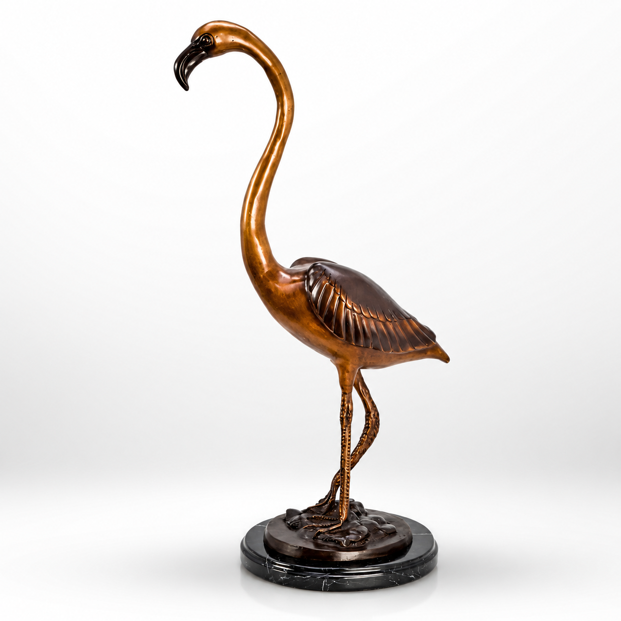 Flamingo on Marble Base | Animals | Home Decor | Handcrafted