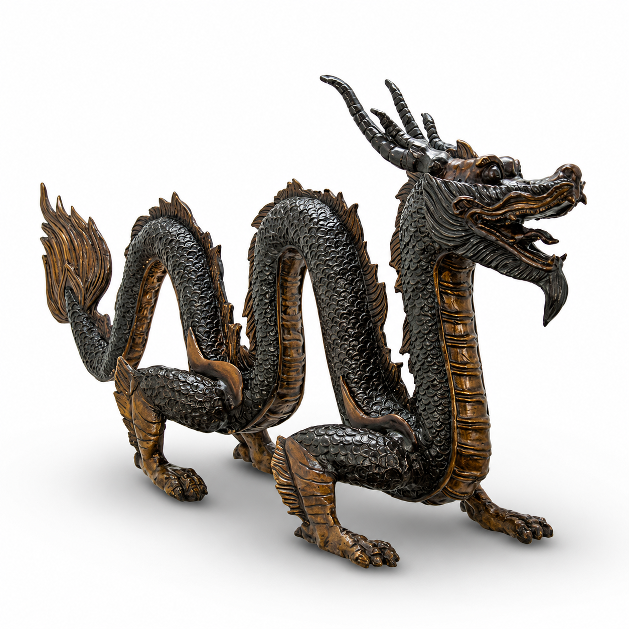 Bronze Sculpture of a Chinese Dragon | Animal Sculptures