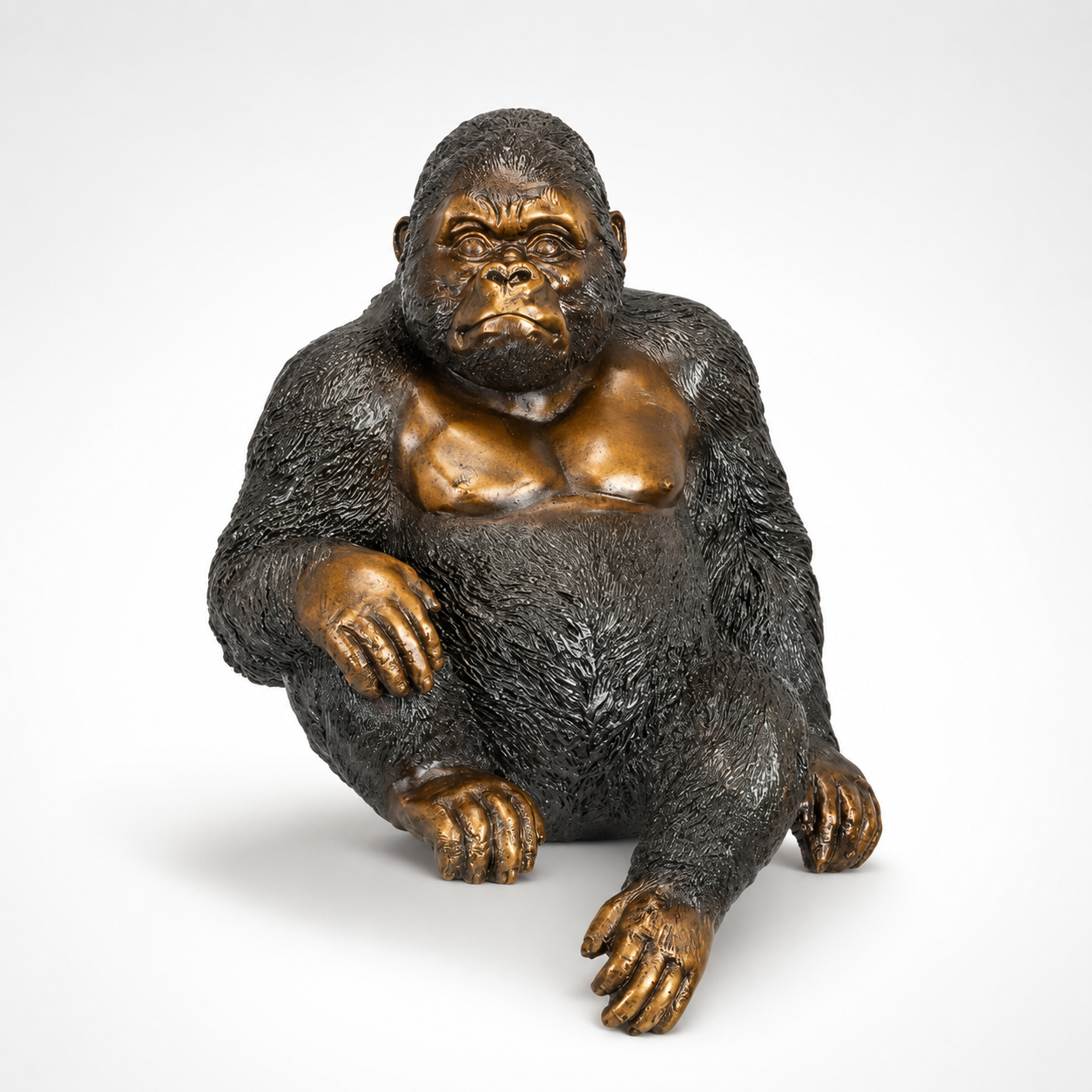 Sitting Gorilla | Animal Sculptures | Home Decor | Handcrafted