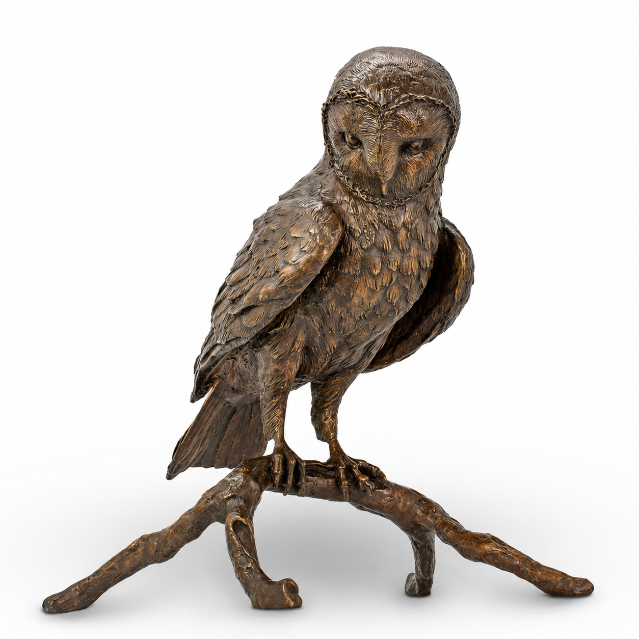 Owl on Branch | Animals | Home Decor | Handcrafted | Collectible Art