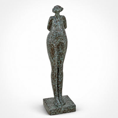 Modernist Bronze of a Woman | Handcrafted Bronze Decor | Unique Home
