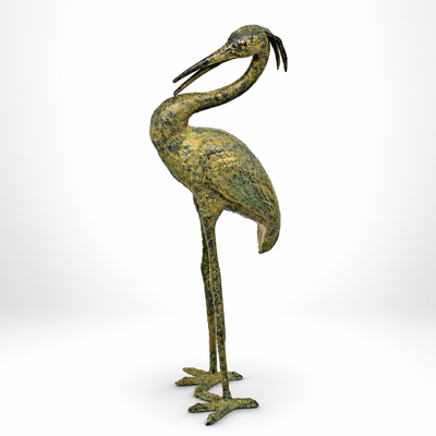 Heron | Handcrafted Bronze Decor | Unique Home Accent | Gift Idea