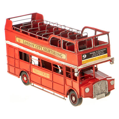 Tin model London double decker bus | Handcrafted Home Decor