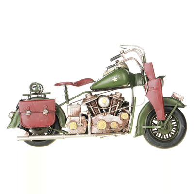 Tin model military motorcycle | Handcrafted Home Decor | Unique Home