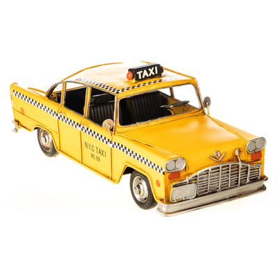 Tin model New York taxi | Handcrafted Home Decor | Unique Home Accent