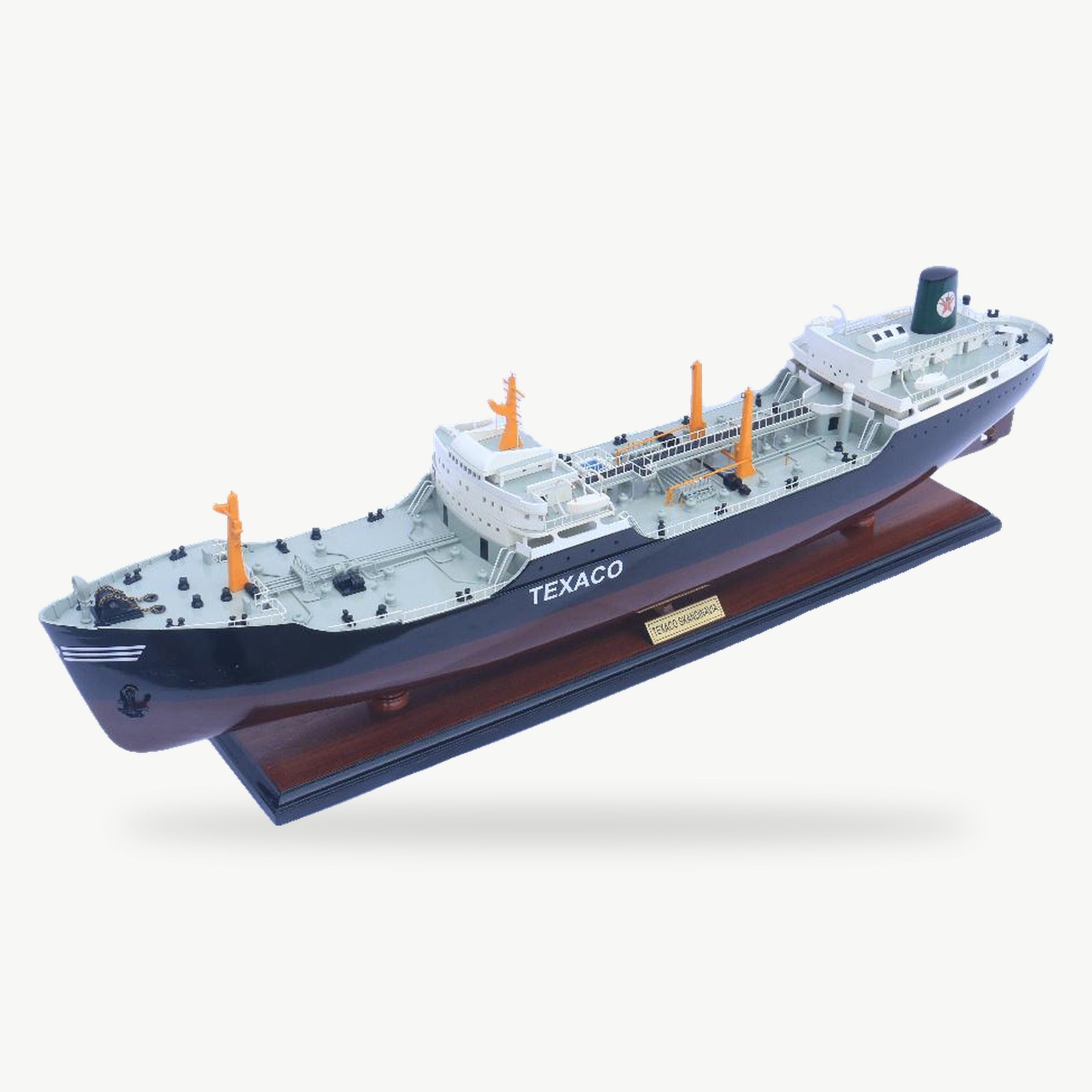 Texaco Norge Tanker Ship Wooden Model – 80 cm