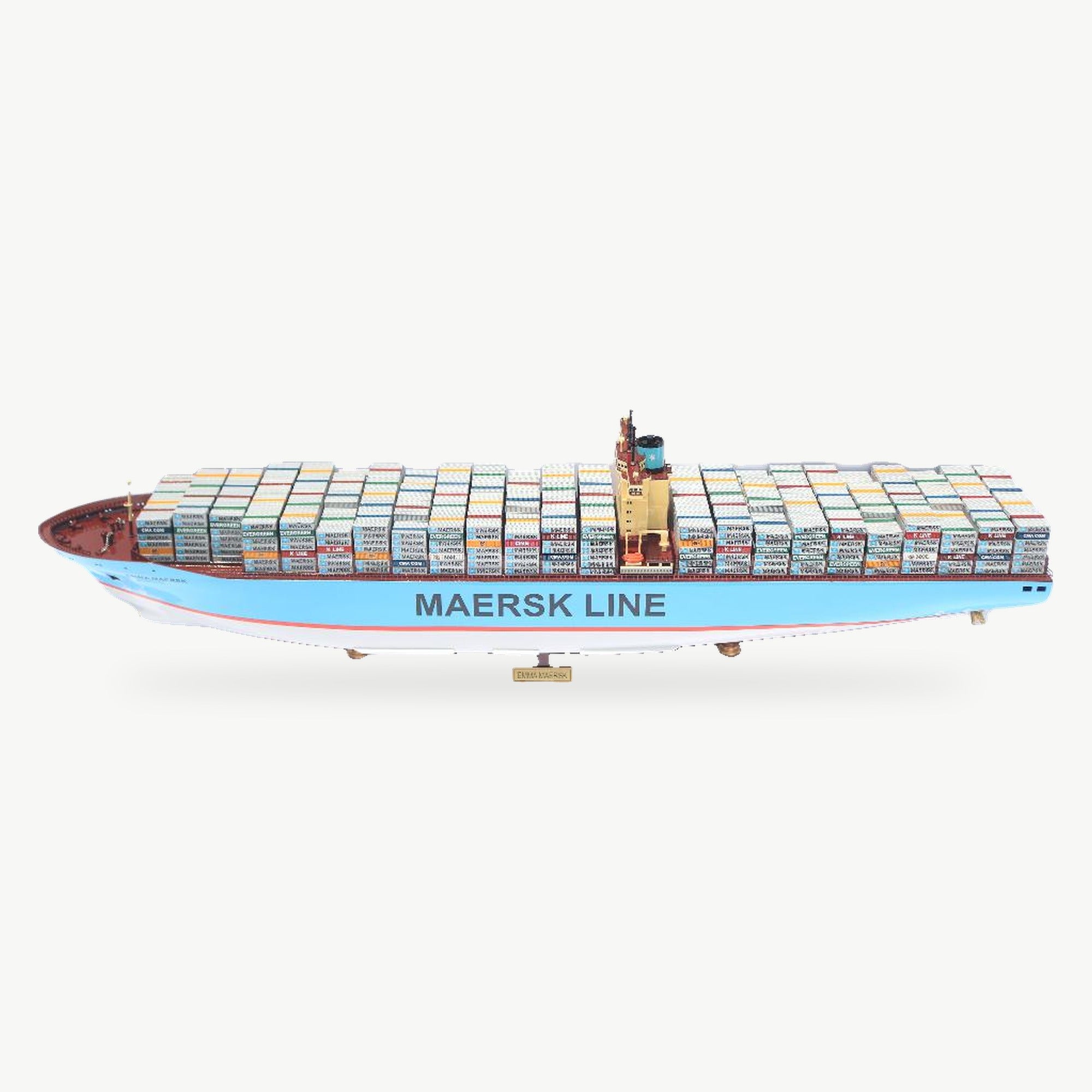 Emma Maersk Container Ship Wooden Model – 105 cm