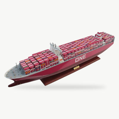 ONE Container Ship Wooden Model – 101 cm