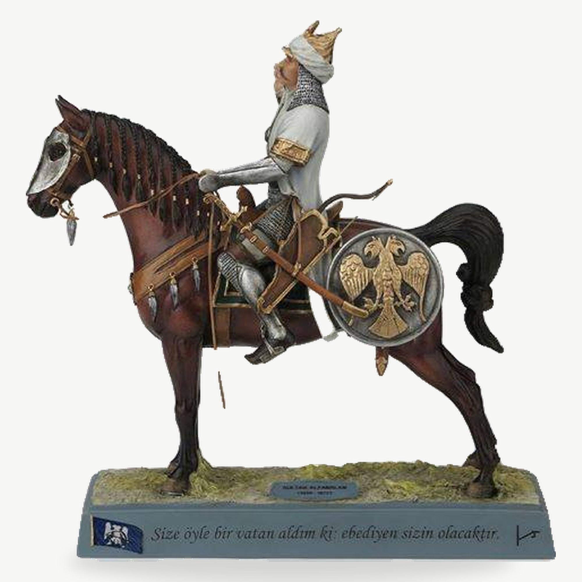 Sultan Alp Arslan Equestrian Statue – Hand-Painted