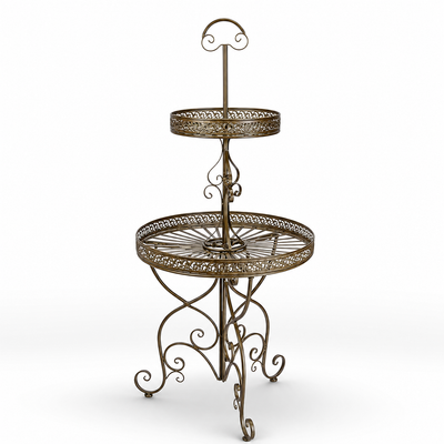 Two-Tier Display Stand | Handcrafted Iron Decor | Gift Idea