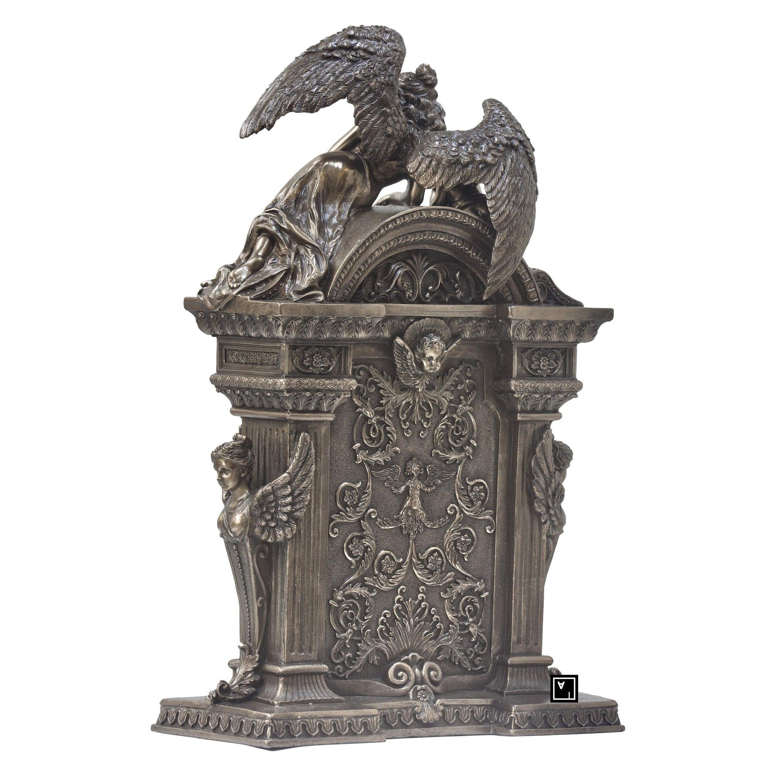 Table Clock with Angels | Clocks | Home Decor | Handcrafted