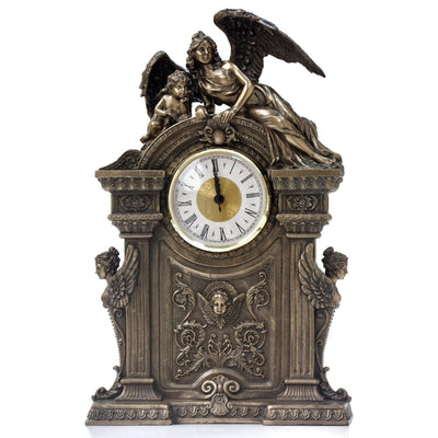 Table Clock with Angels | Clocks | Home Decor | Handcrafted
