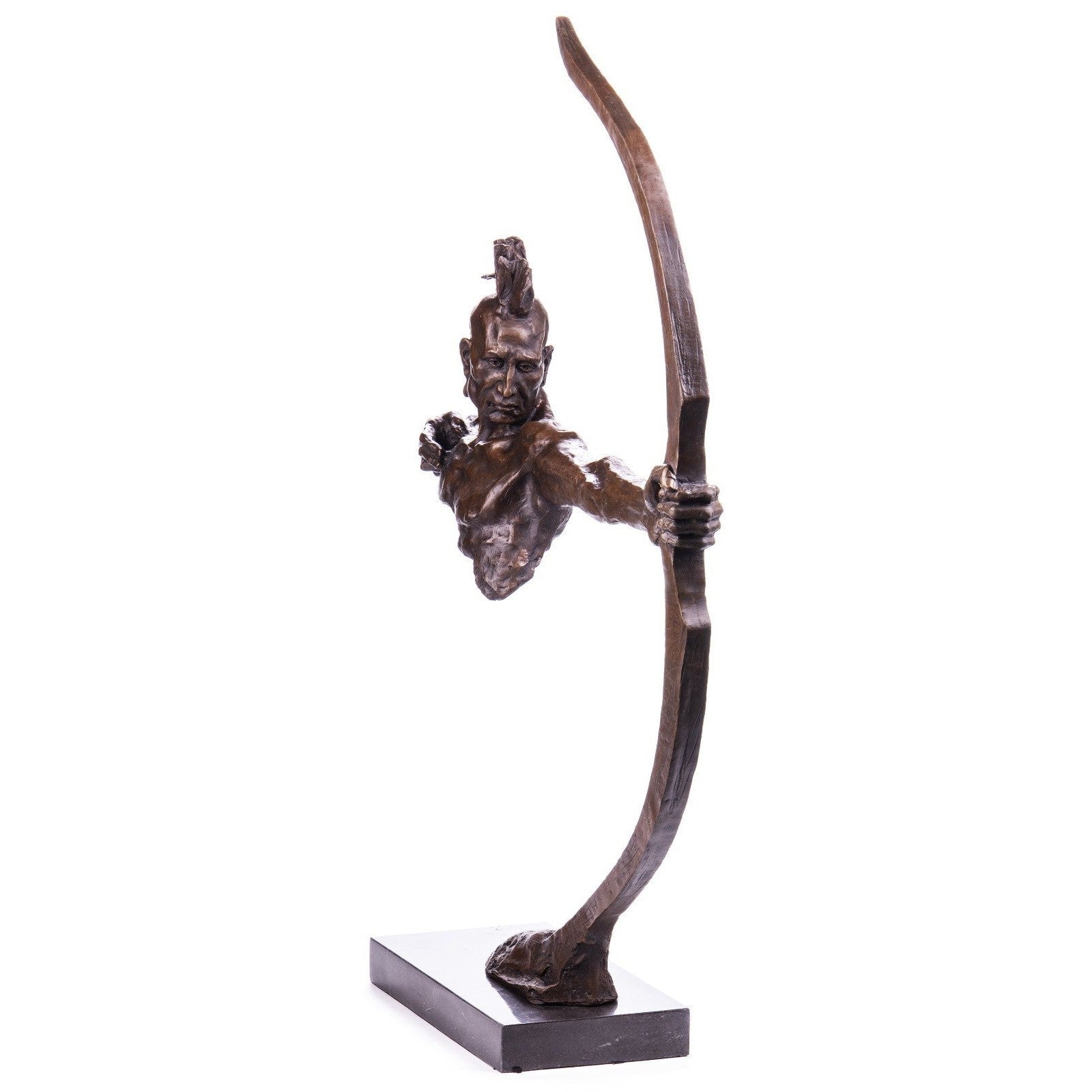 The Archer Dynamic Contemporary Bronze Warrior Sculpture