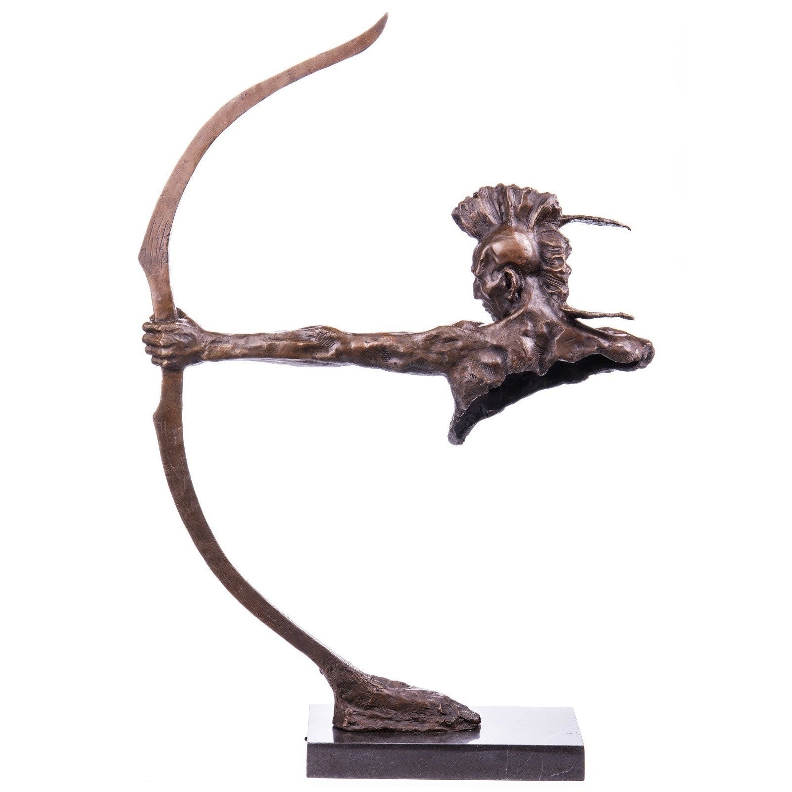 The Archer Dynamic Contemporary Bronze Warrior Sculpture
