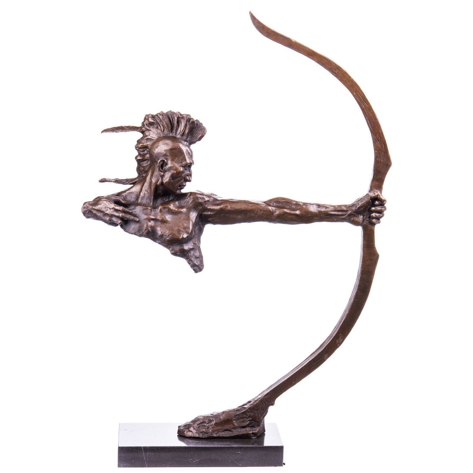 The Archer Dynamic Contemporary Bronze Warrior Sculpture