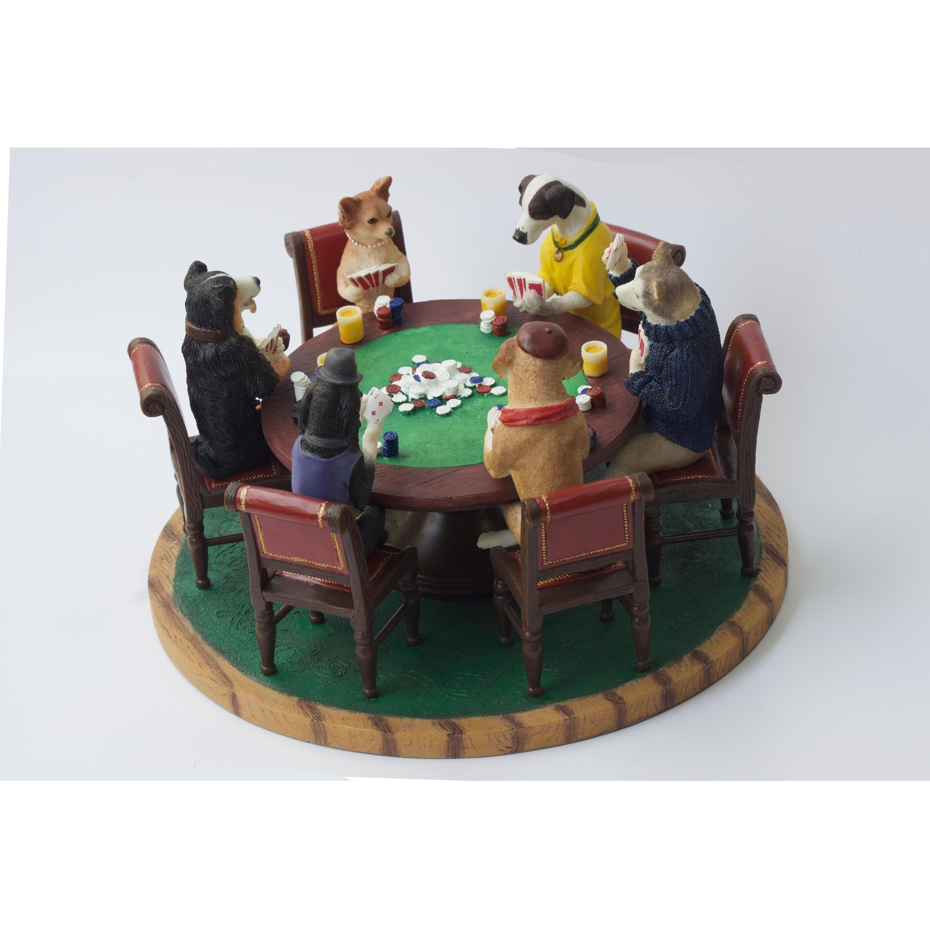 The Dogs Playing Poker Statue. Dogs playing Poker Figurine