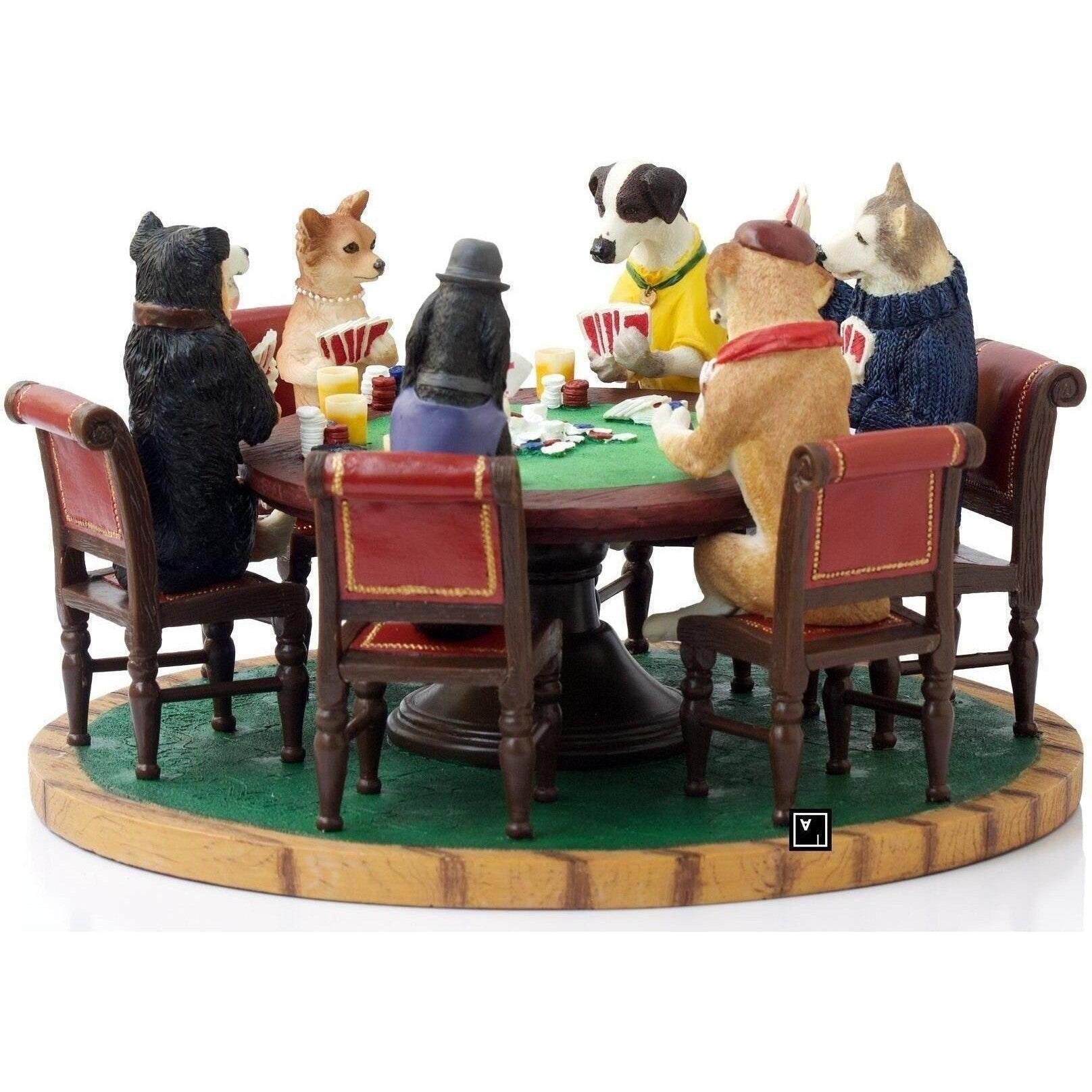 The Dogs Playing Poker Statue. Dogs playing Poker Figurine