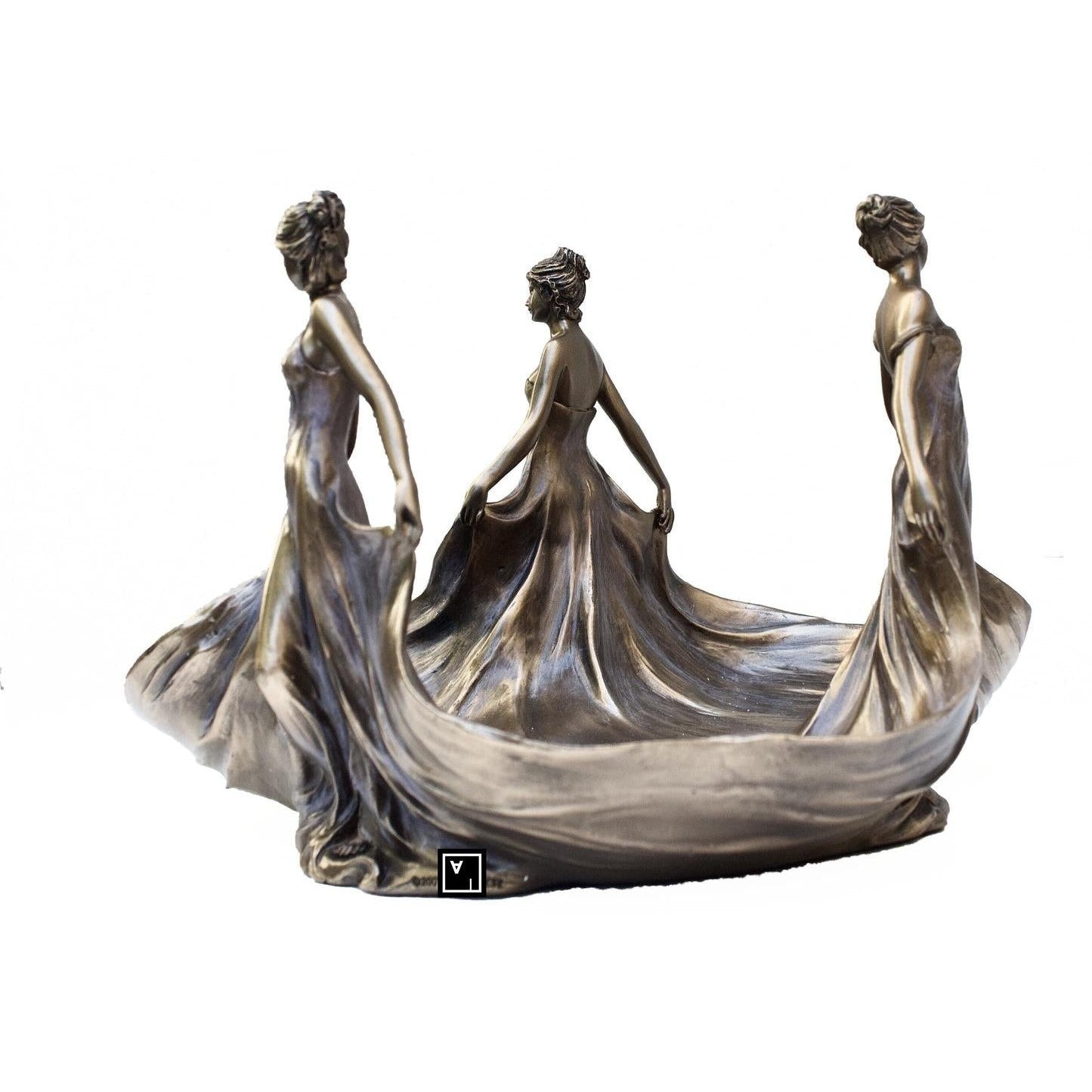 The Three Graces Fruit Bowl Centerpiece Art Nouveau | Vases & Bowls