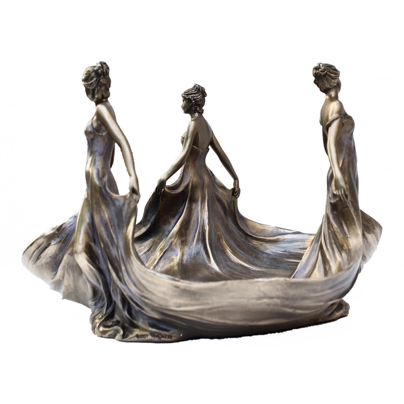 The Three Graces Fruit Bowl Centerpiece Art Nouveau | Vases & Bowls