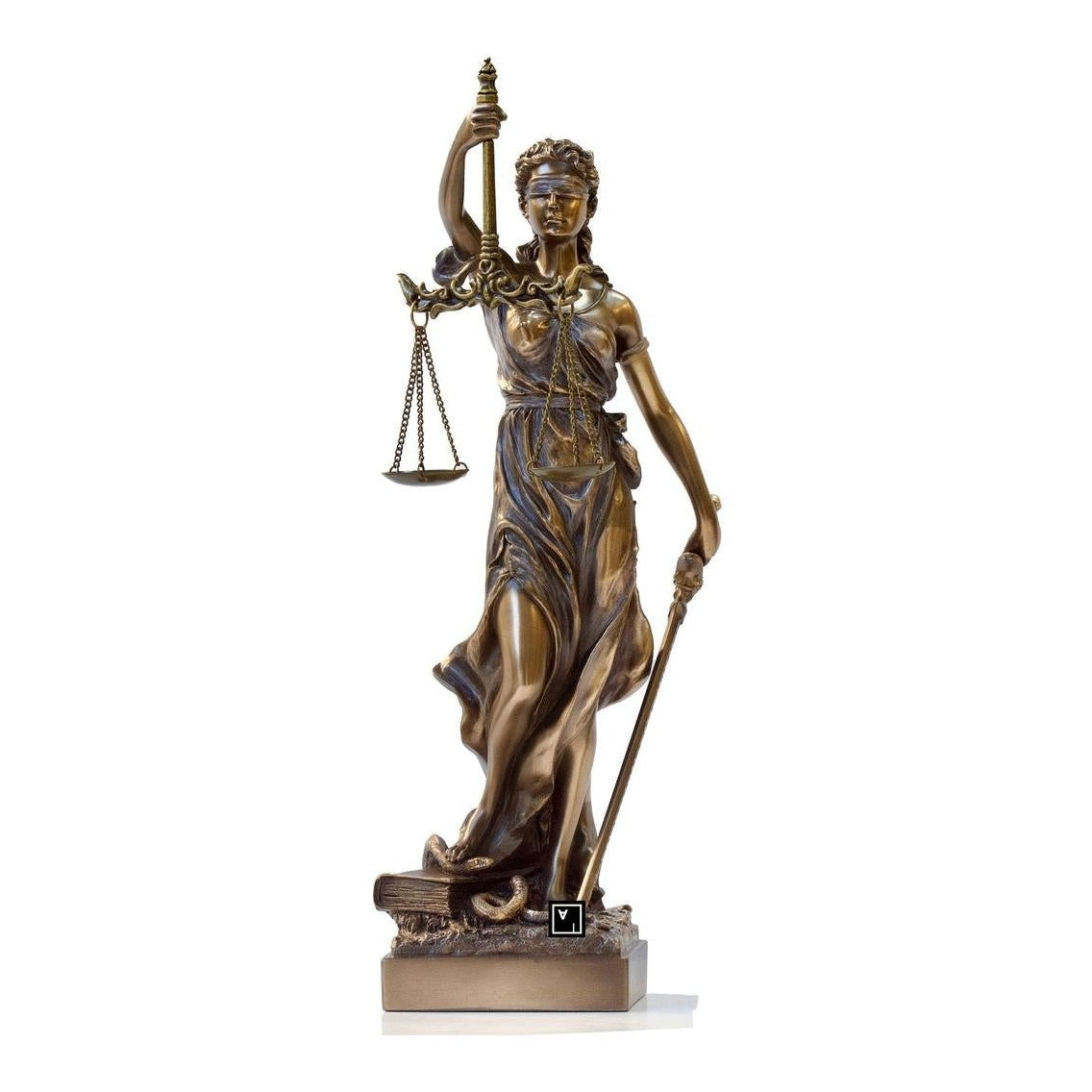 Themis Statue Bronze. Symbol of justice.Themis Bronze Figurine