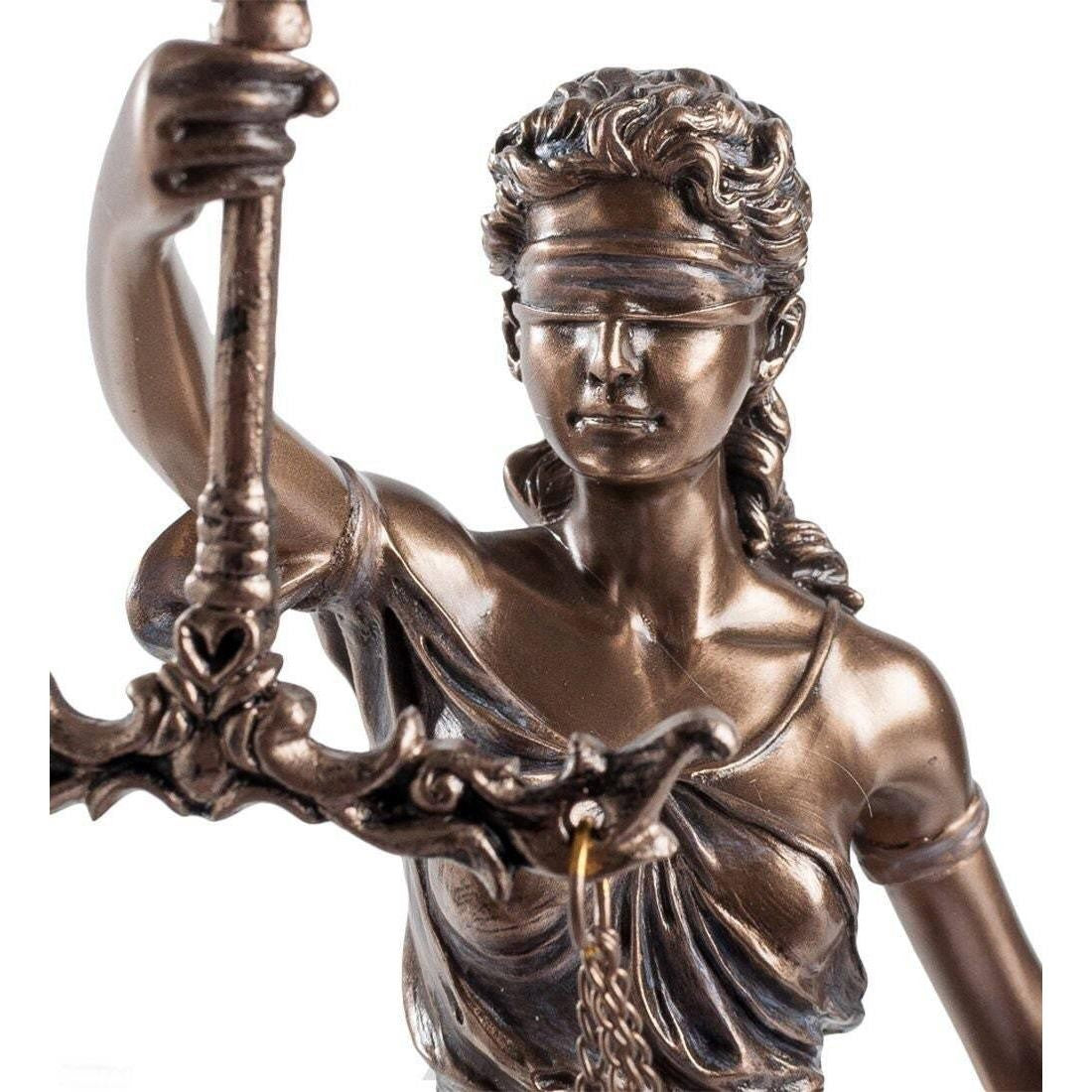 Themis Statue Bronze. Symbol of justice.Themis Bronze Figurine