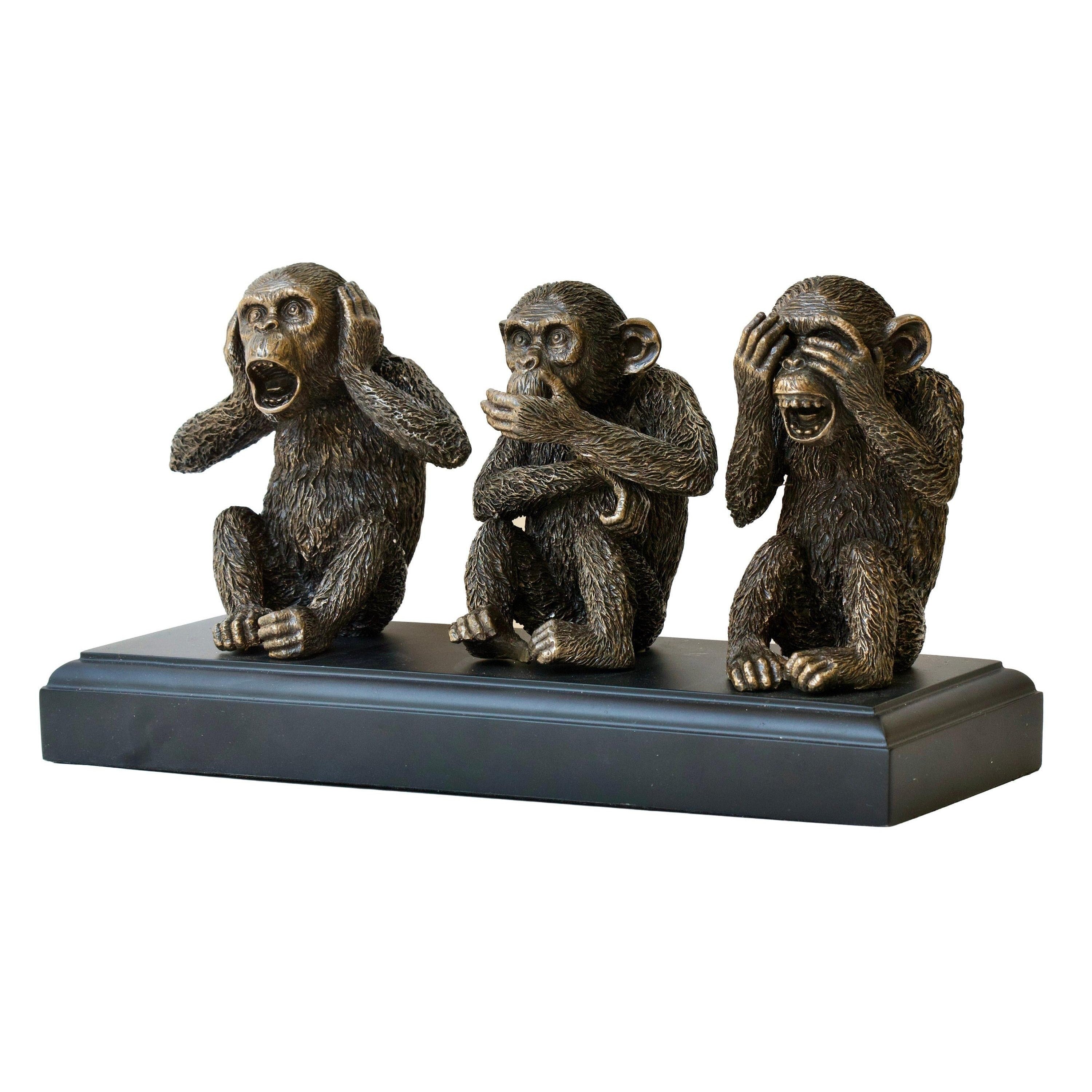 Three Wise Monkeys | Animal Sculptures | Home Decor | Handcrafted