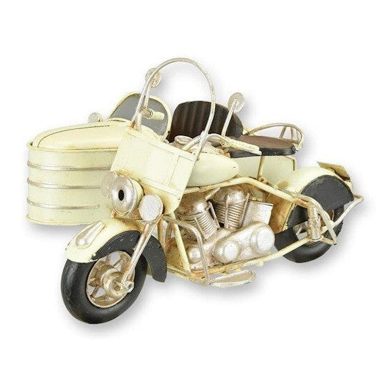 Tin Motorcycle with Sidecar | Tin & Model Collectibles | Home Decor