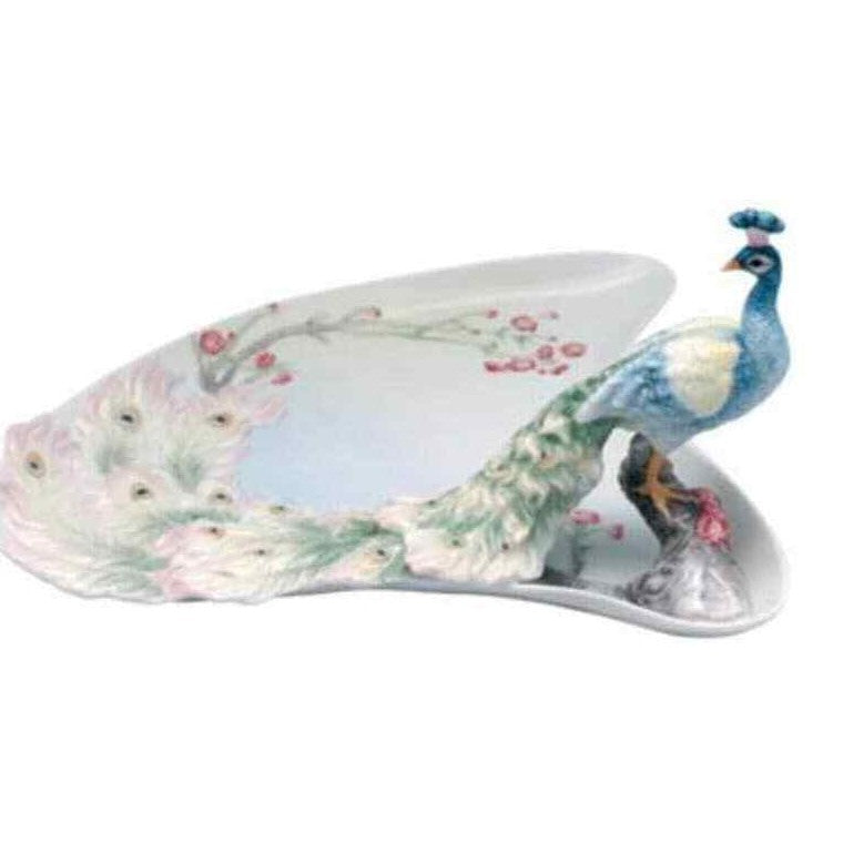 Tray with Peacock | Vases & Bowls | Home Decor | Handcrafted