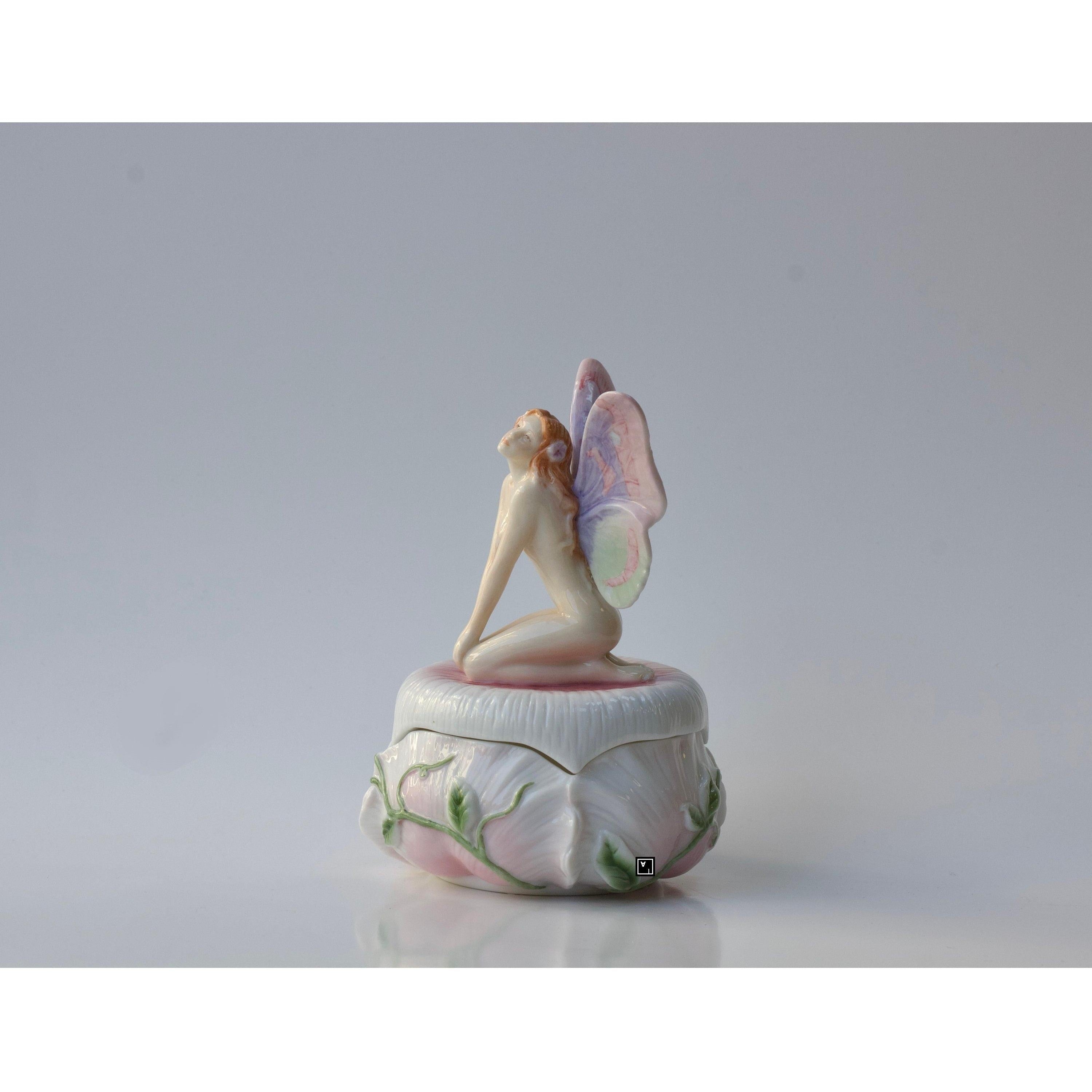 Trinket Box Kneeling Fairy | Desk & Curio Accessories | Home Decor