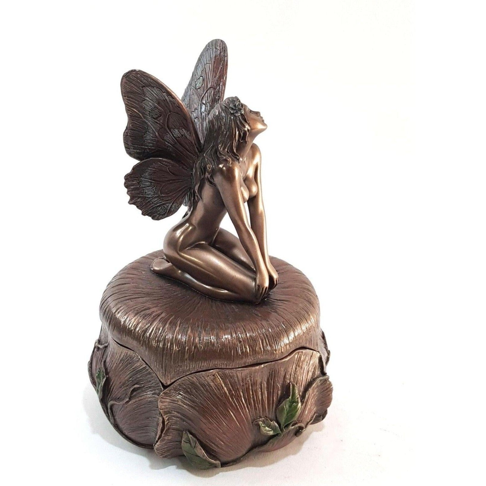 Trinket Jewelry Box with Fairy Figure | Desk & Curio Accessories