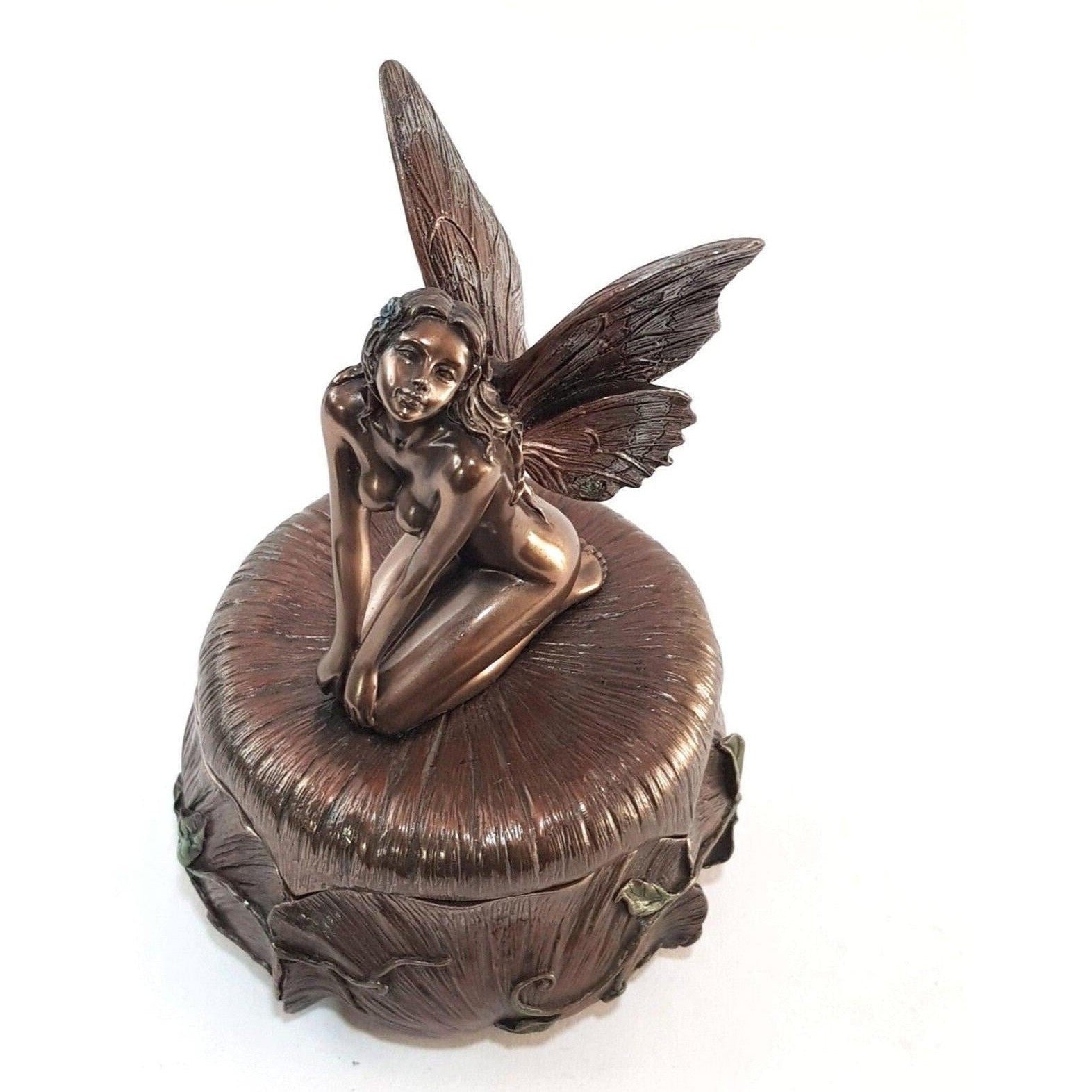 Trinket Jewelry Box with Fairy Figure | Desk & Curio Accessories